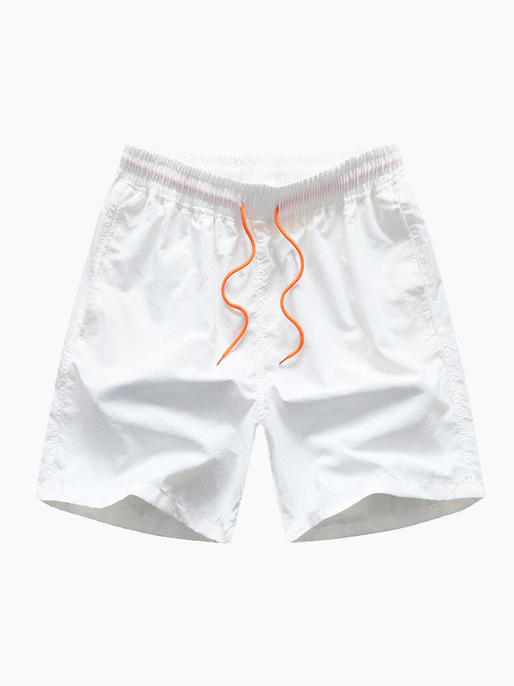 Chemise à boutons imprimée florale tropicale et shorts de bain