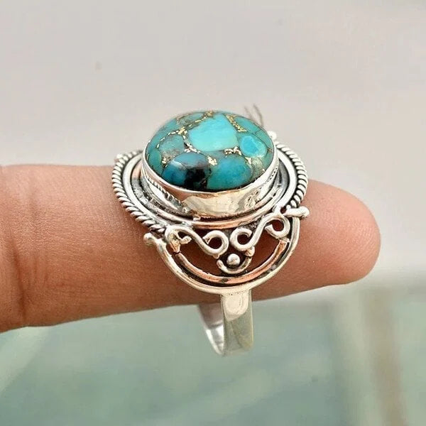 Ayla™ | Bague Boho Turquoise Élégante