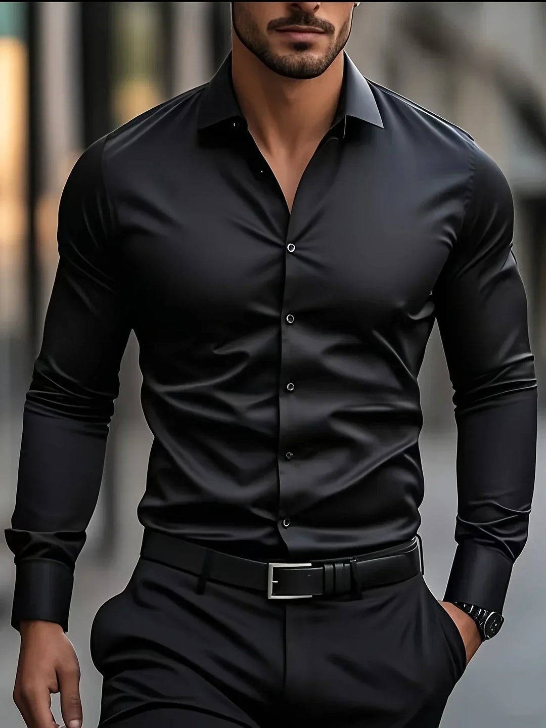 Savrani™ | Chemise élégante à manches longues avec boutons