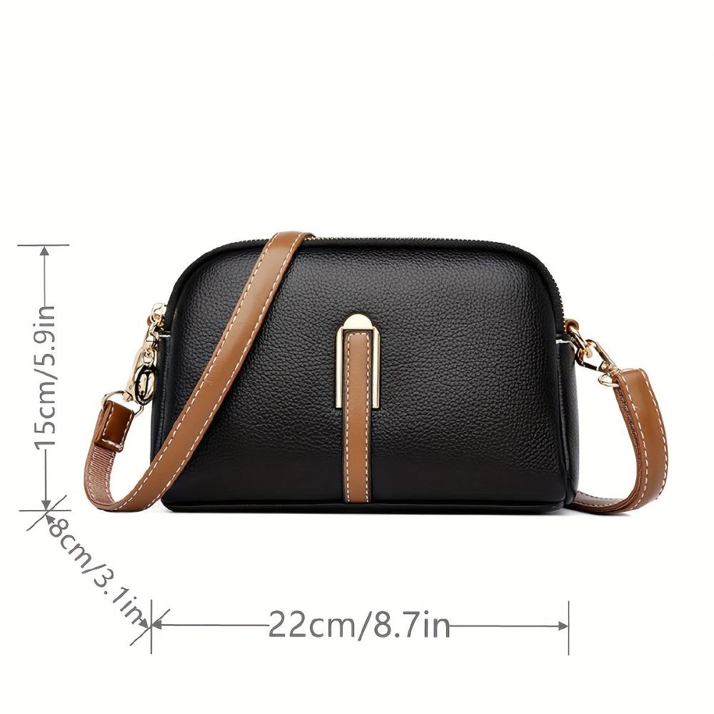 Sac à bandoulière Mila en cuir gaufré