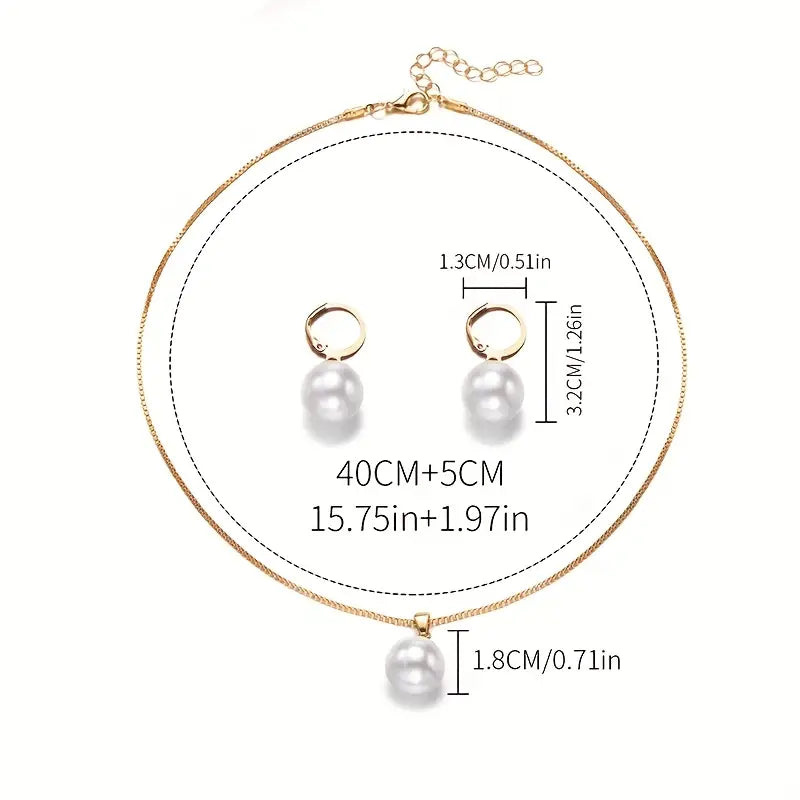 Ensemble de Bijoux en Perles Dorées | Or