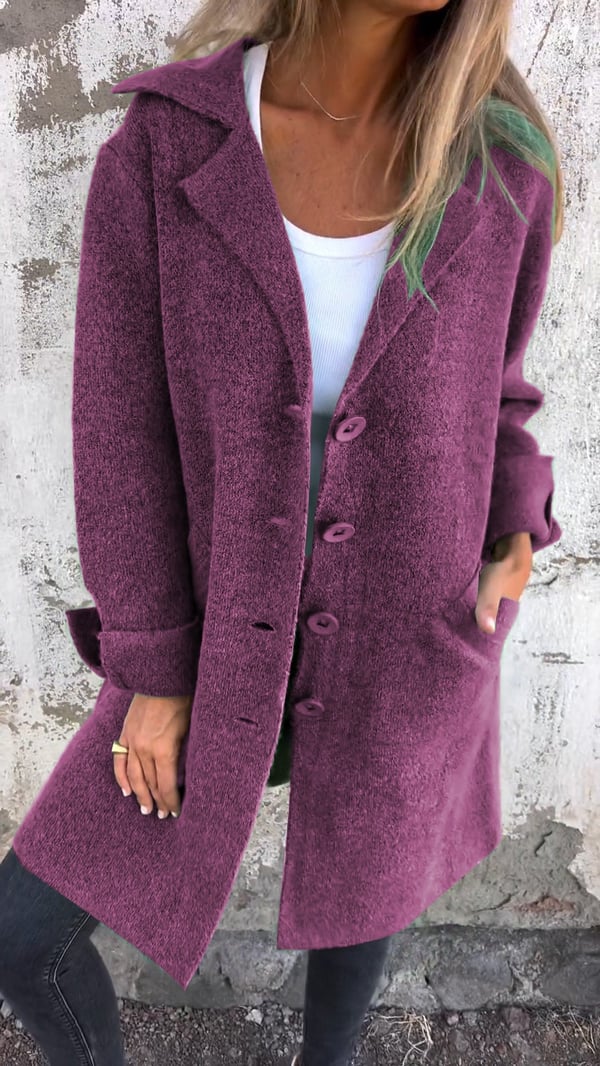 Teni™ | Manteau Long Casual Élégant avec Poches Pratiques