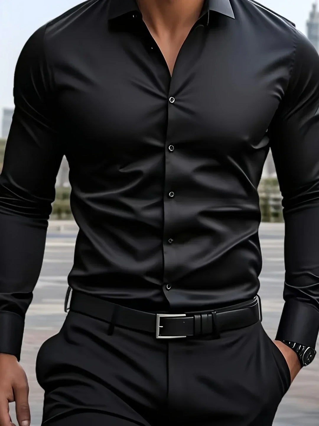 Savrani™ | Chemise élégante à manches longues avec boutons