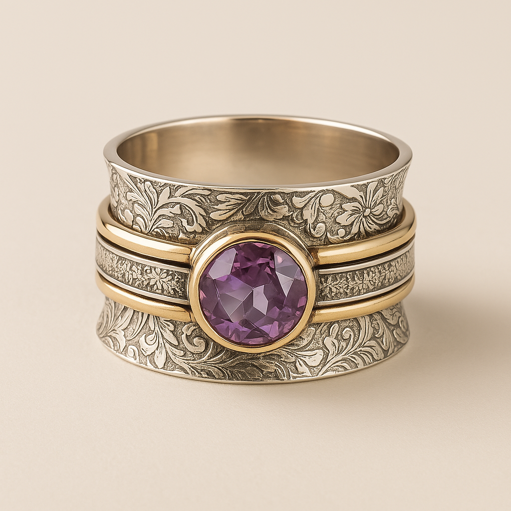 Luna™ | Bague de Méditation Bohémienne en Cristal
