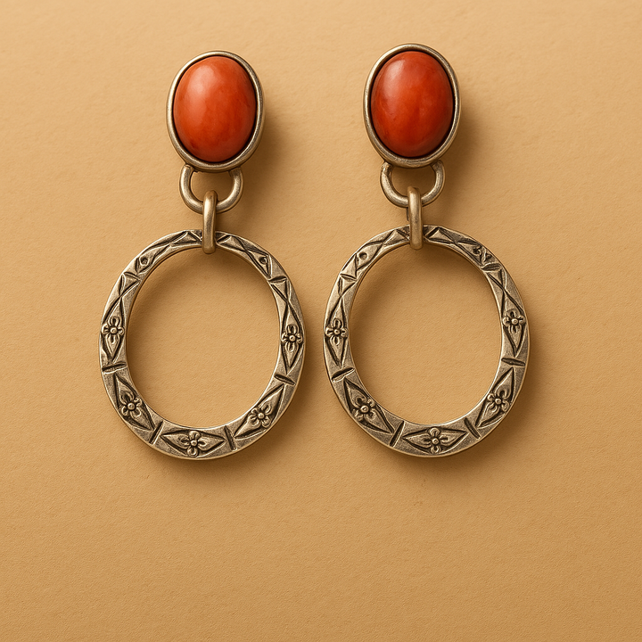 Luna™ | Boucles d'oreilles Bohèmes Vintage en Onyx