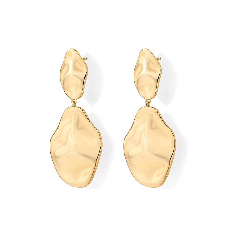 Boucles d'oreilles Ondes de Ripple | Or