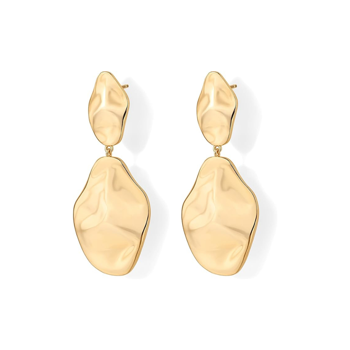 Boucles d'oreilles Ondes de Ripple | Or