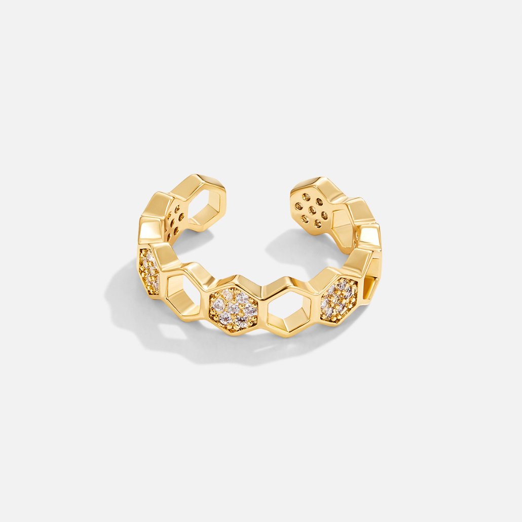 Abeille - Ring in Gold and Crystal