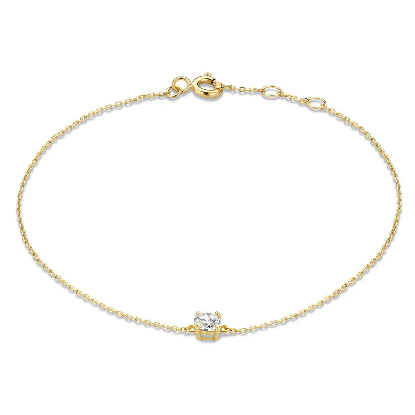 Bracelet en pierre Moissanite Cléa | Or
