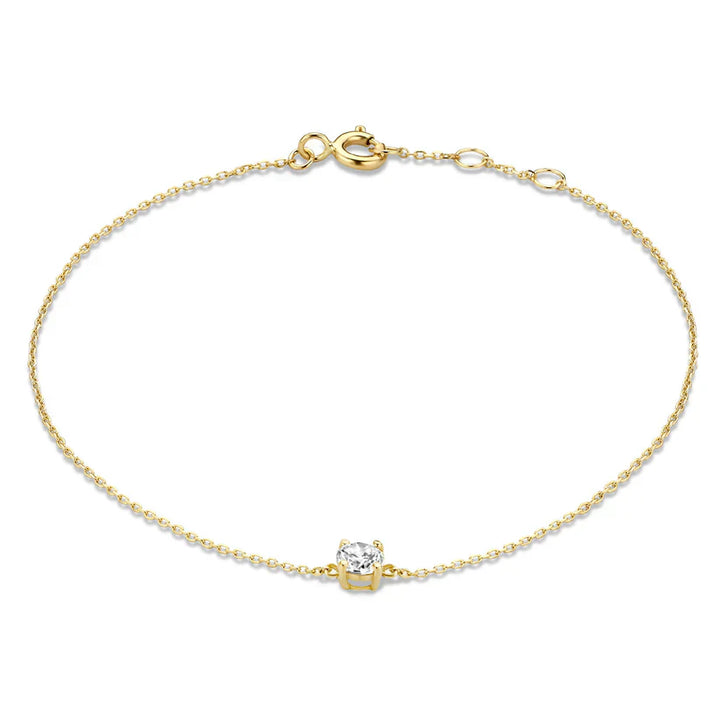 Bracelet en pierre Moissanite Cléa | Or