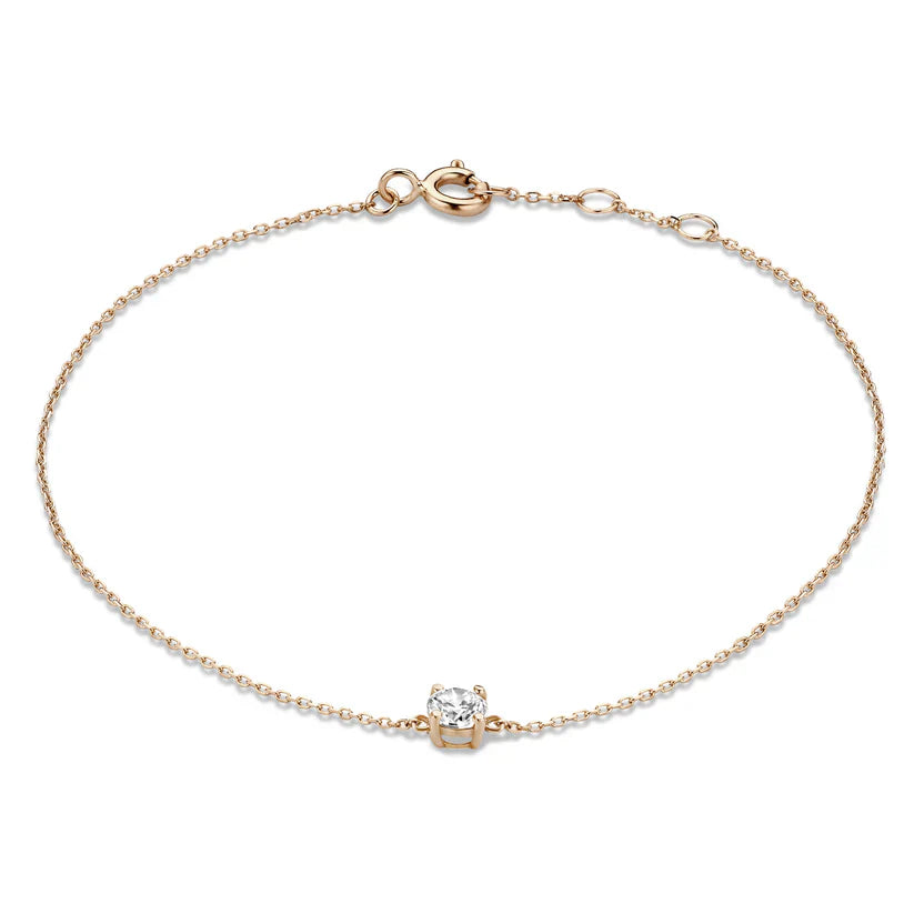 Bracelet en pierre Moissanite Cléa | Or
