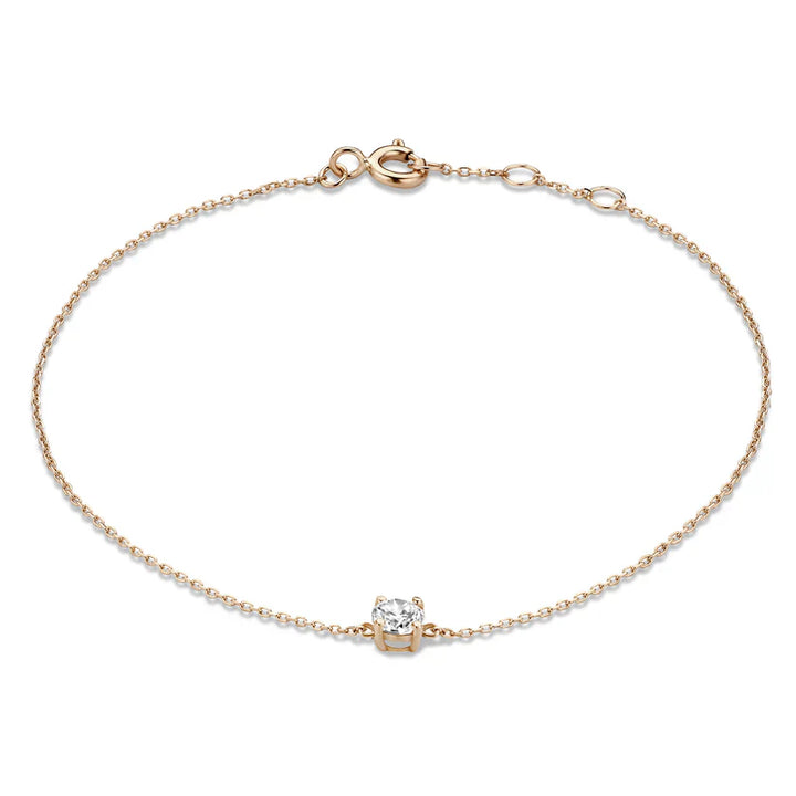 Bracelet en pierre Moissanite Cléa | Or