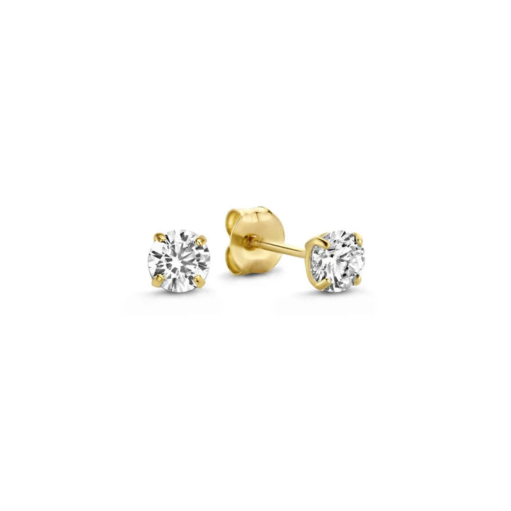 Boucles d'oreilles Dara Brillane en pierre | Or