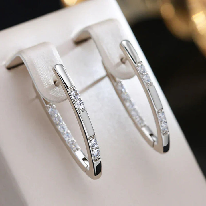 Boucles d'oreilles en zirconium élégantes Sylvia