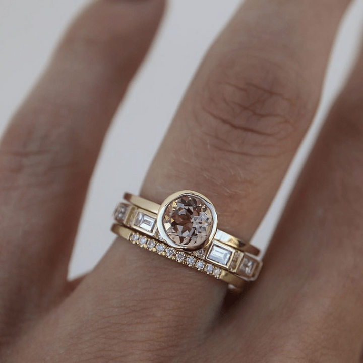 Celestia™ | Bague Vintage avec Cristal Incrusté en Or