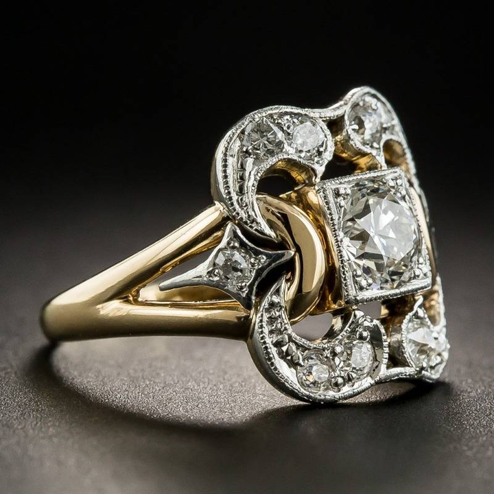 Luna™ | Bague Vintage Éclatante en Zirconia
