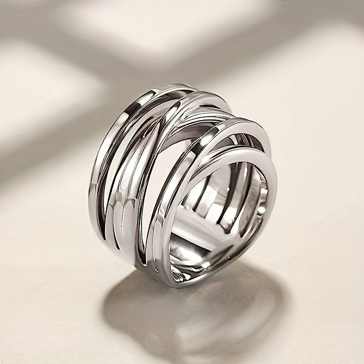 Luna™ | Bague Vintage Superposée Élégante