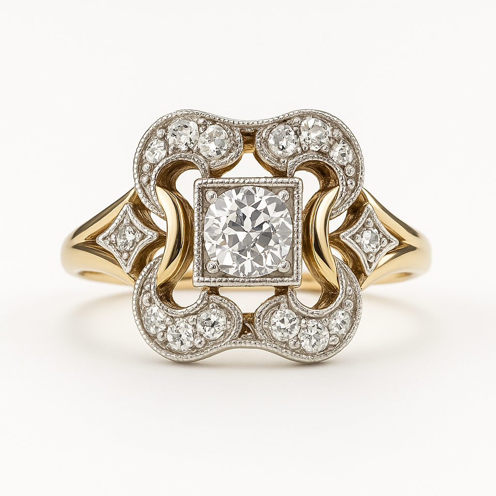 Luna™ | Bague Vintage Éclatante en Zirconia