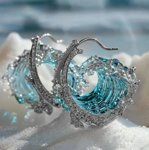 Luna™ | Boucles d'oreilles Élégantes Serment de l'Océan