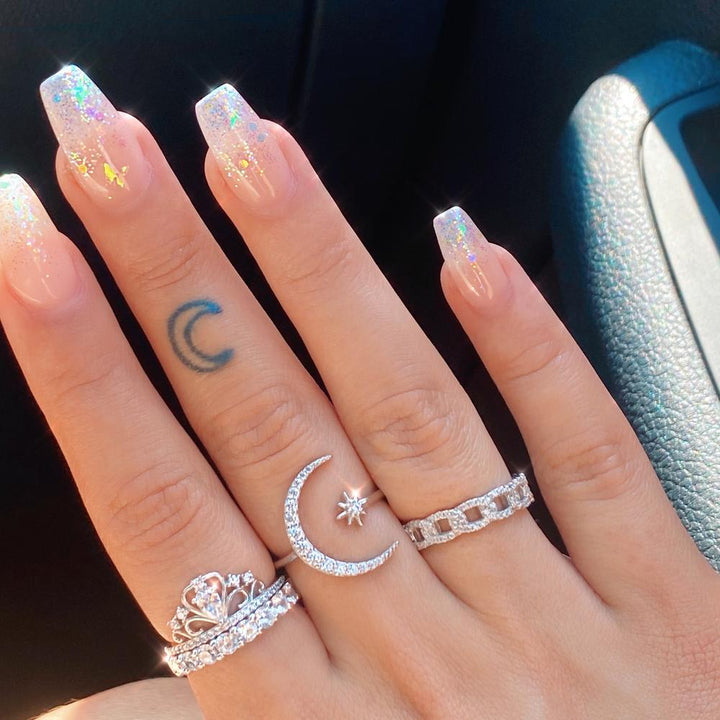 Luna™ | Bague Étoilée en Argent