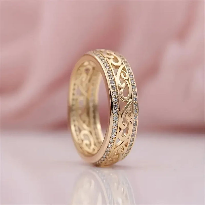 Bague en or creux brillant | Or