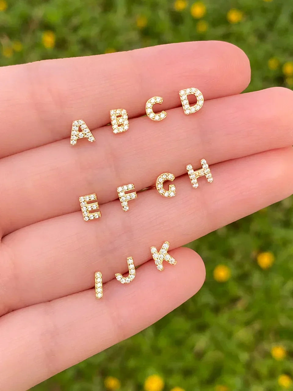 Luna™ | Boucles d'oreilles personnalisées avec initiale