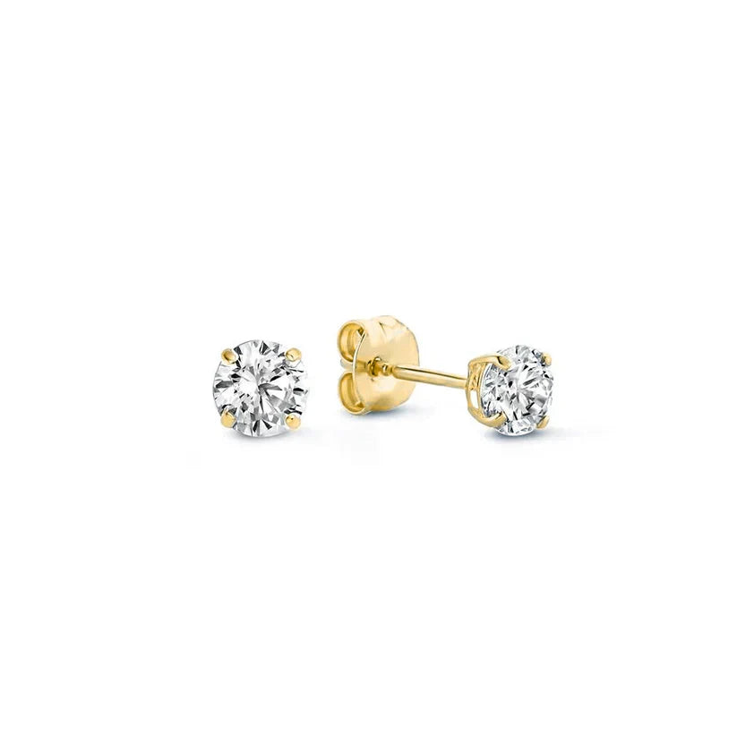 Boucles d'oreilles en pierre Larmes de Lune | Or