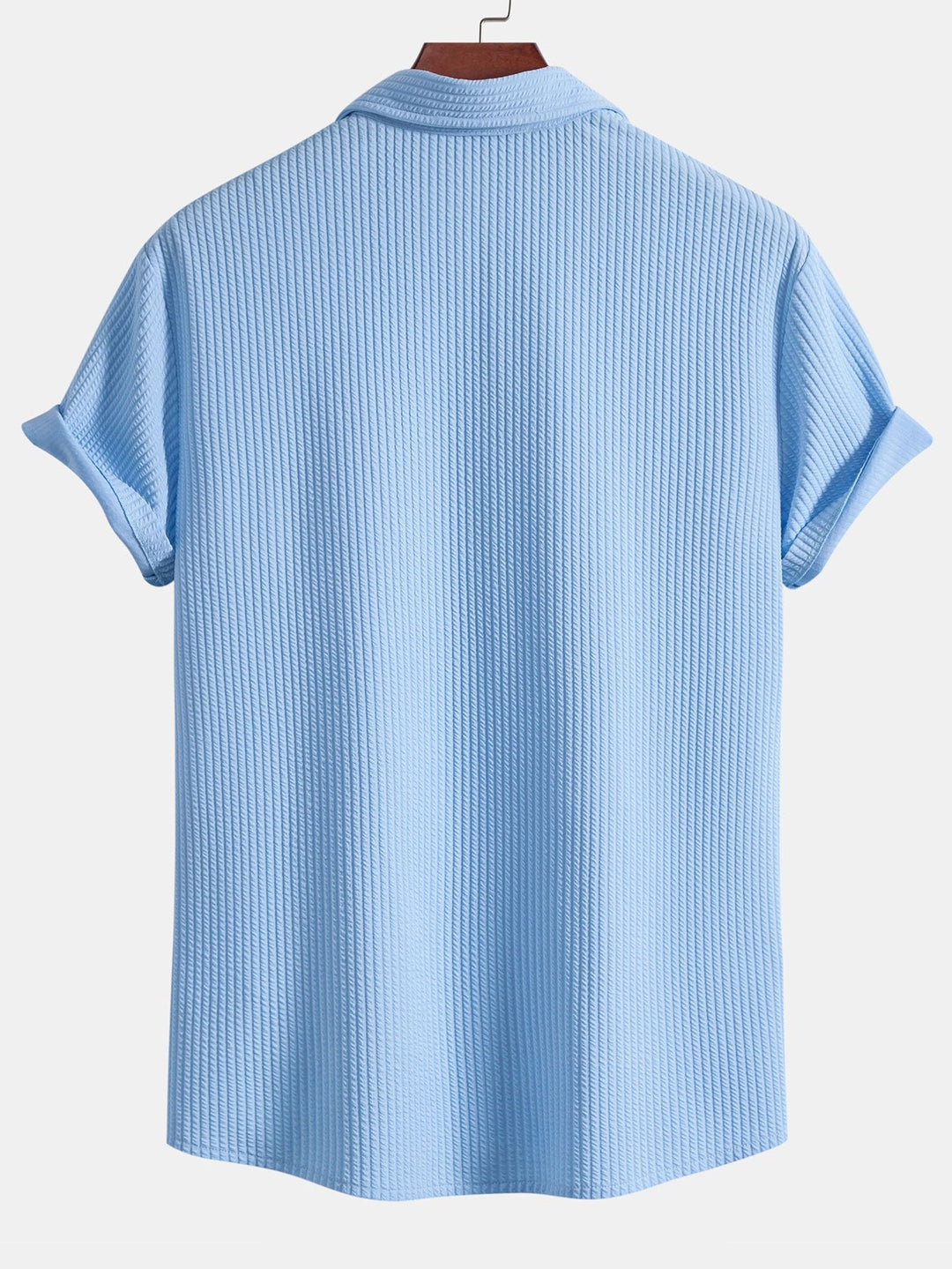Chemise boutonnée à côte musculaire