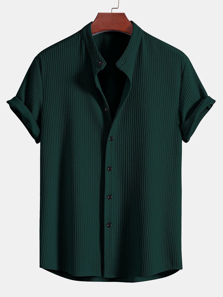 Chemise et short à collier à côte musculaire et short