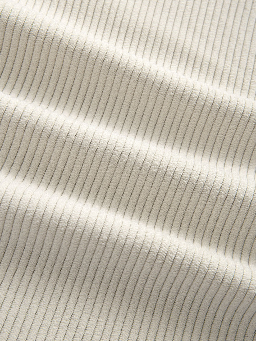 Chemise patchwork en velours côtelé et pantalon droit en velours côtelé