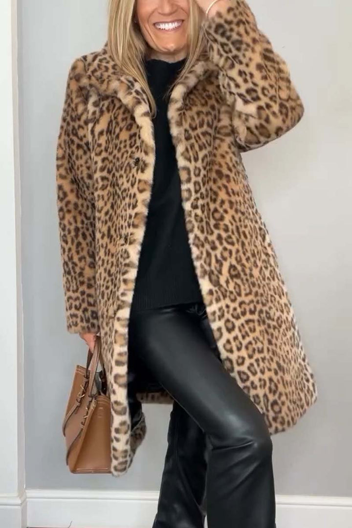 Amara - Manteau léopard