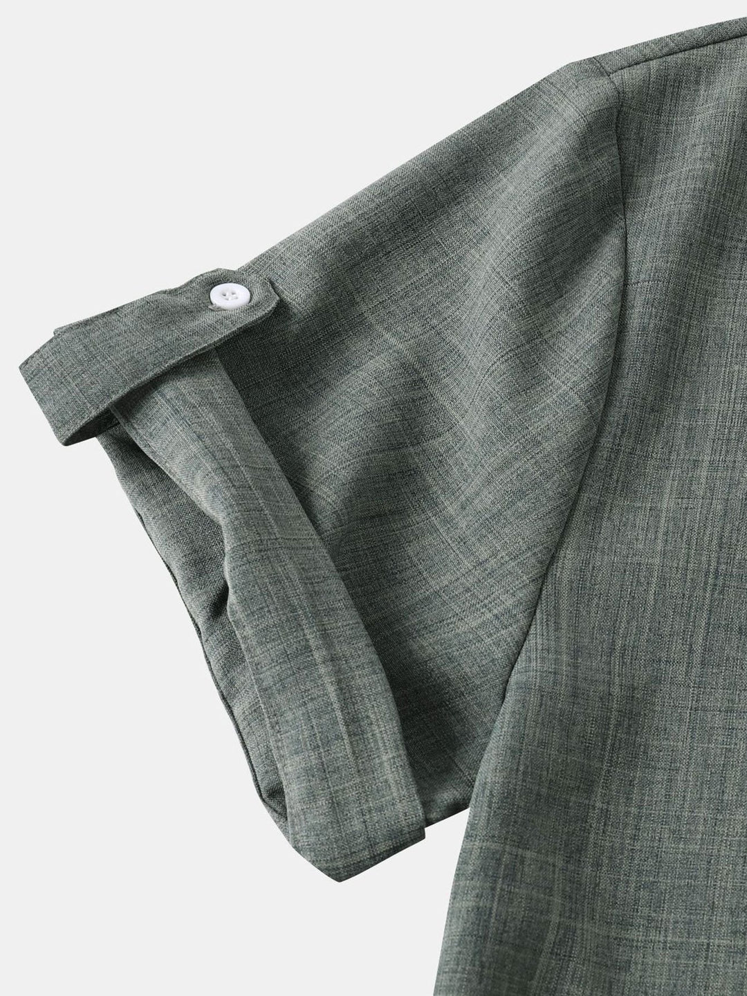 Chemise Henley à manches courtes en lin