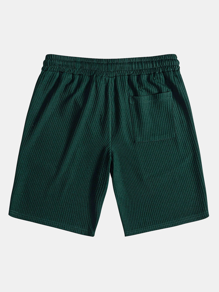 Chemise et short à collier à côte musculaire et short