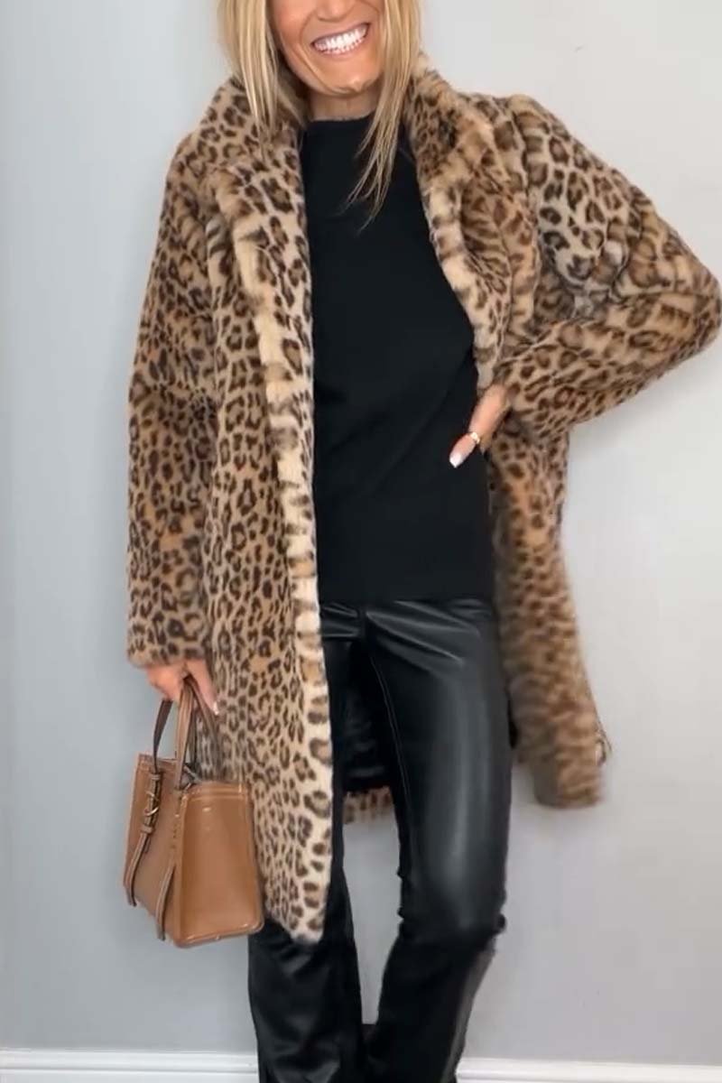 Amara - Manteau léopard
