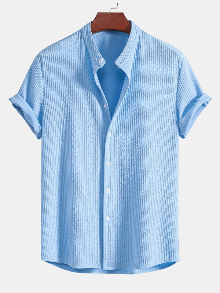 Chemise et short à collier à côte musculaire et short