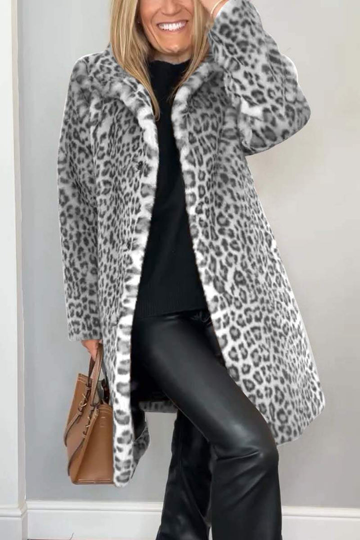 Amara - Manteau léopard