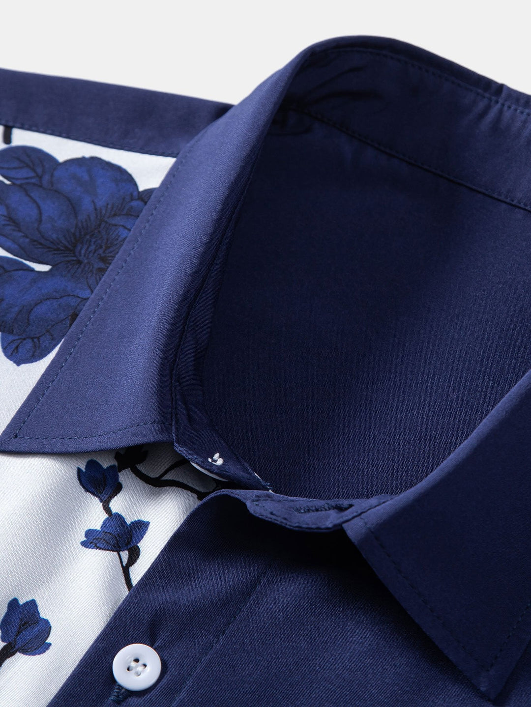 Chemise boutonnée à imprimé floral patchwork