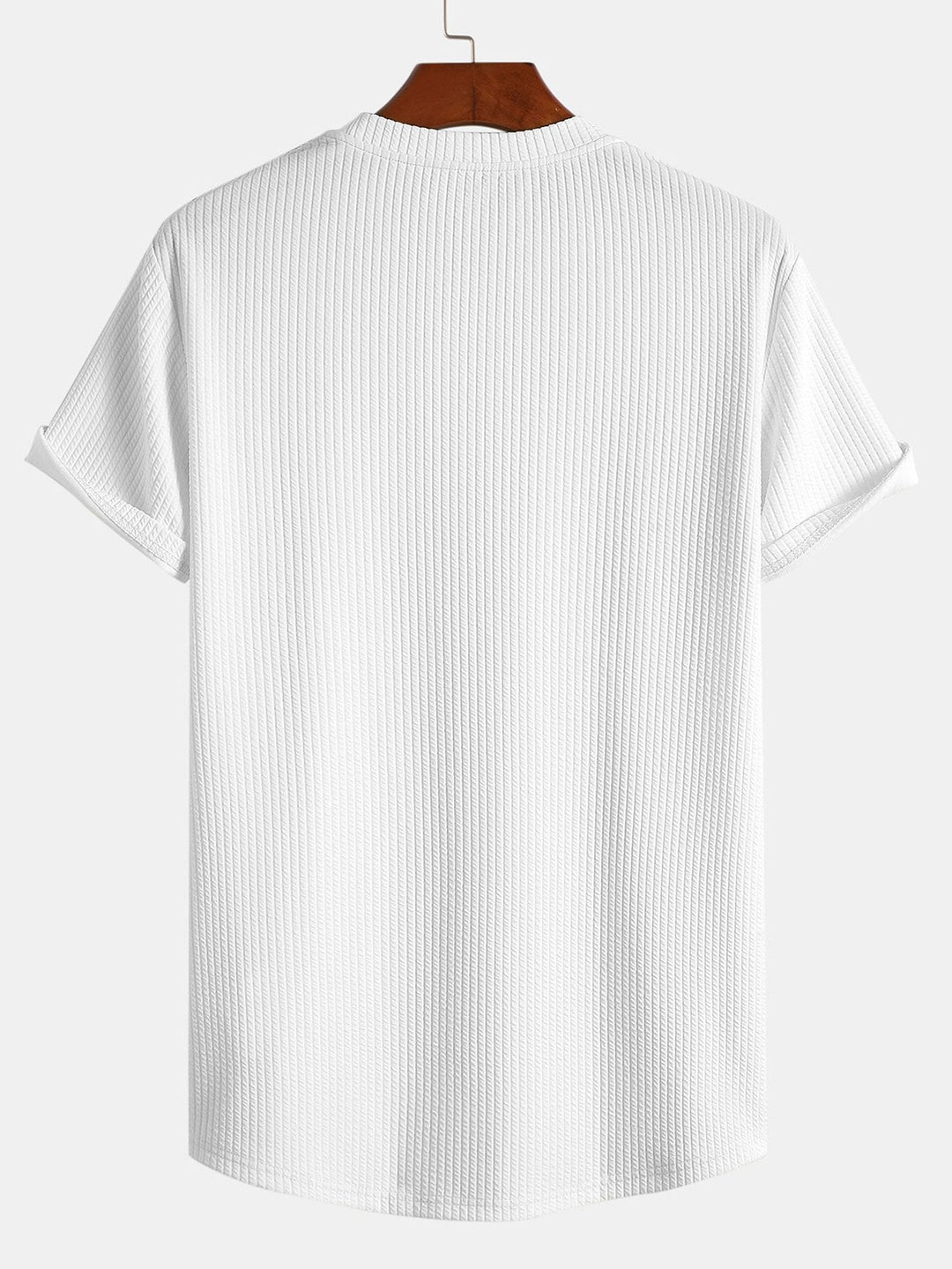 T-shirt à arc à arc à côte musculaire