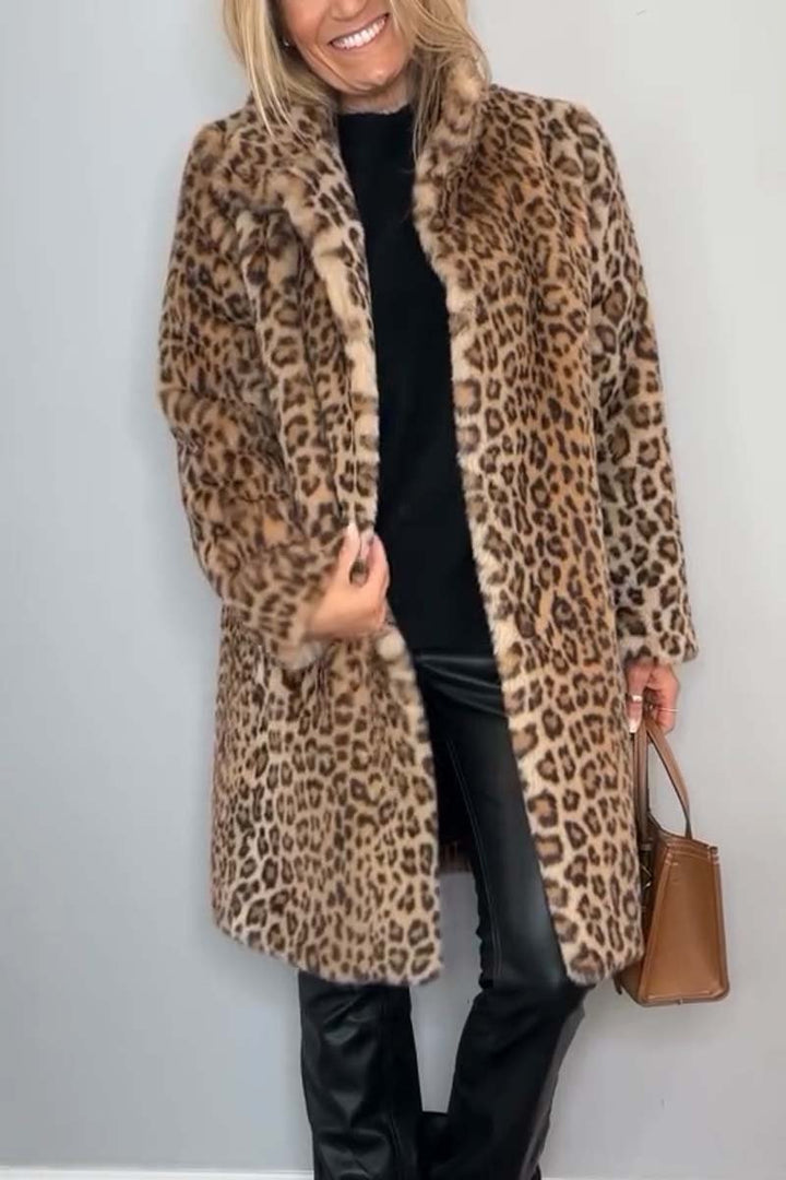 Amara - Manteau léopard