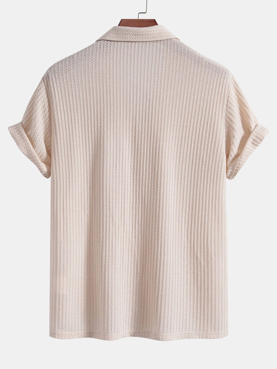 Chemise cubaine à manche courte à manches courtes et pantalon en lin à jambe droite