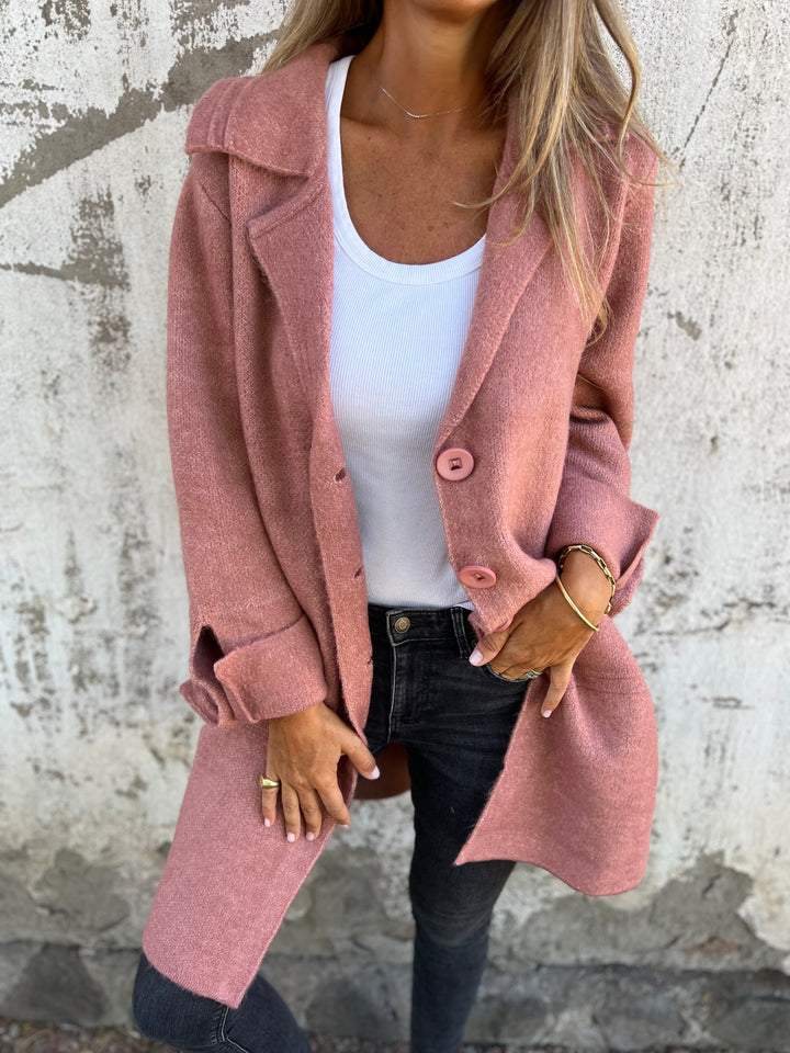 Teni™ | Manteau Long Casual Élégant avec Poches Pratiques