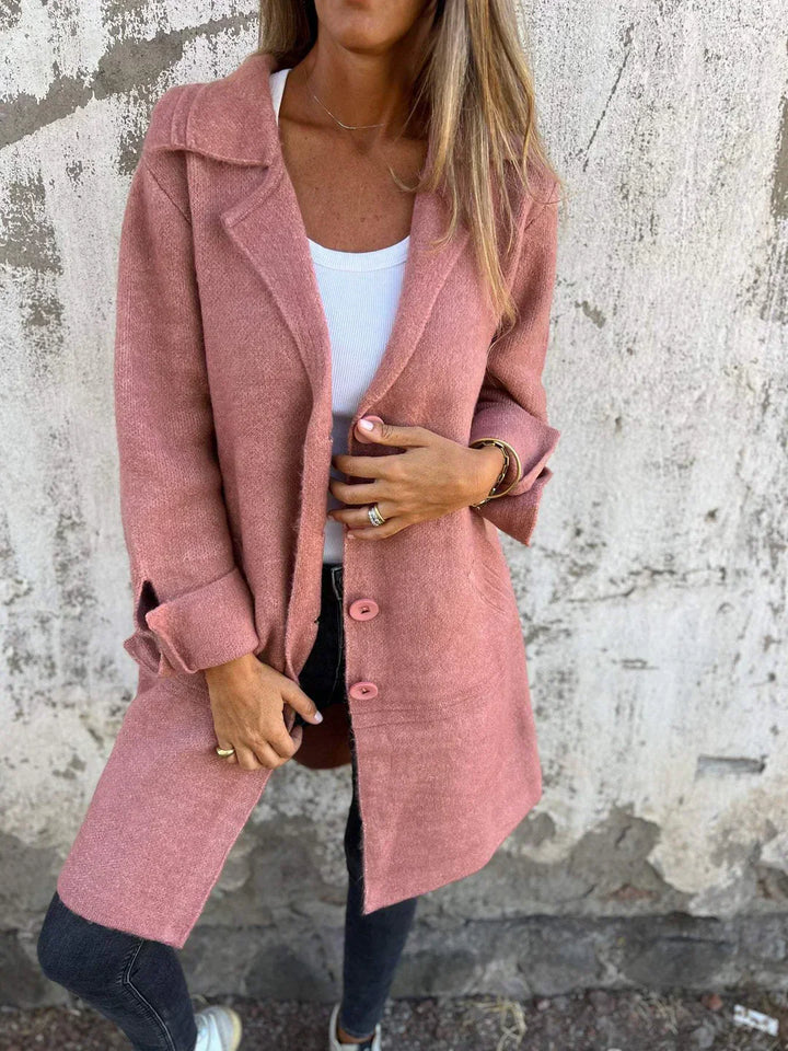 Teni™ | Manteau Long Casual Élégant avec Poches Pratiques