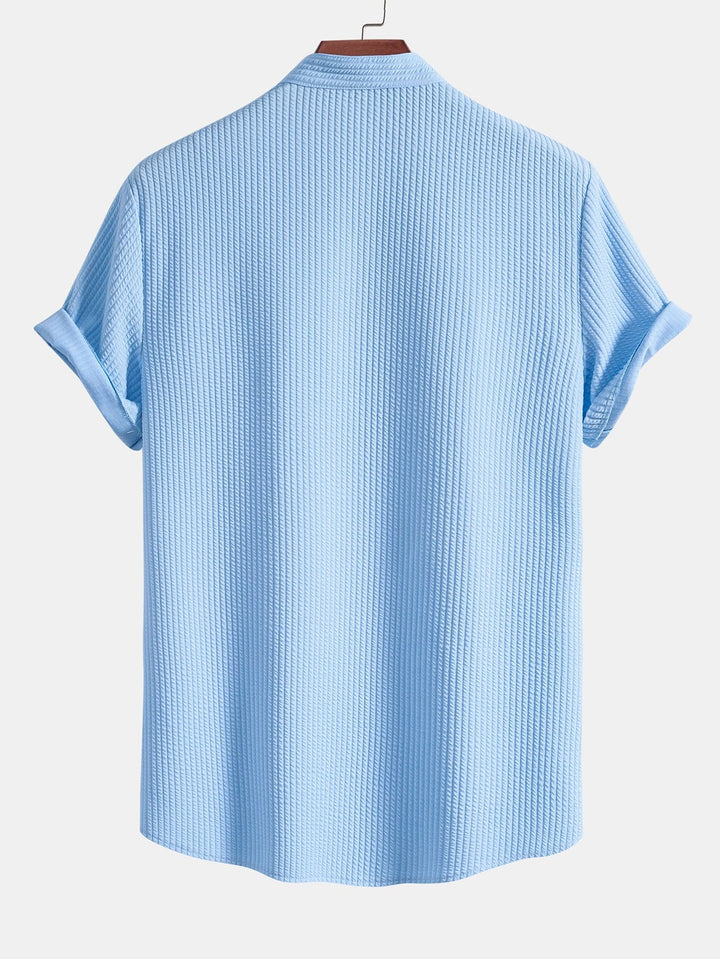 Chemise et short à collier à côte musculaire et short