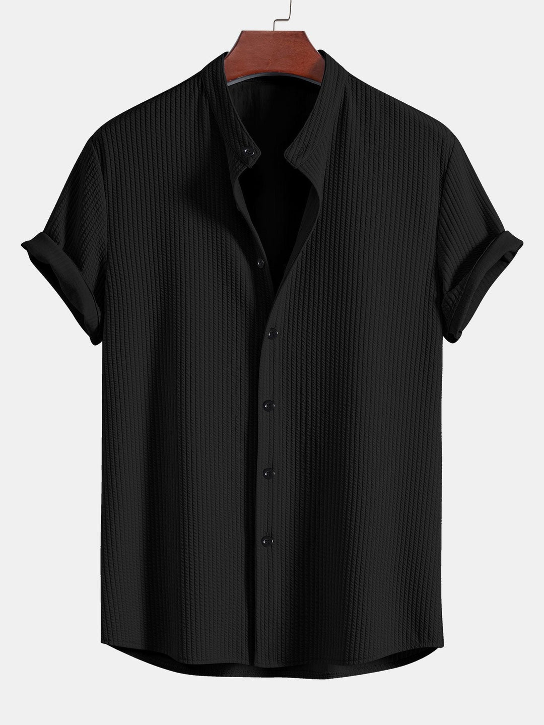 Chemise et short à collier à côte musculaire et short