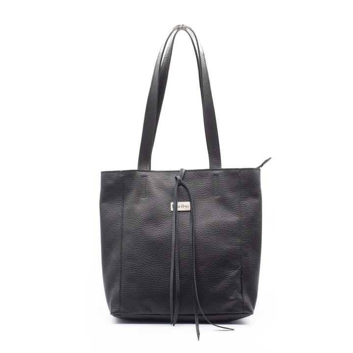 Portefeuille noir au style florentin
