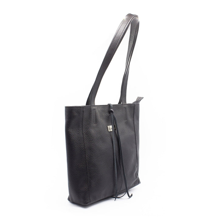 Portefeuille noir au style florentin