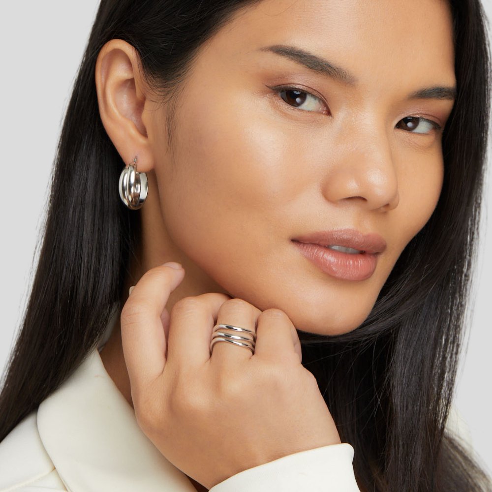 Kiya Silver Layered Ring