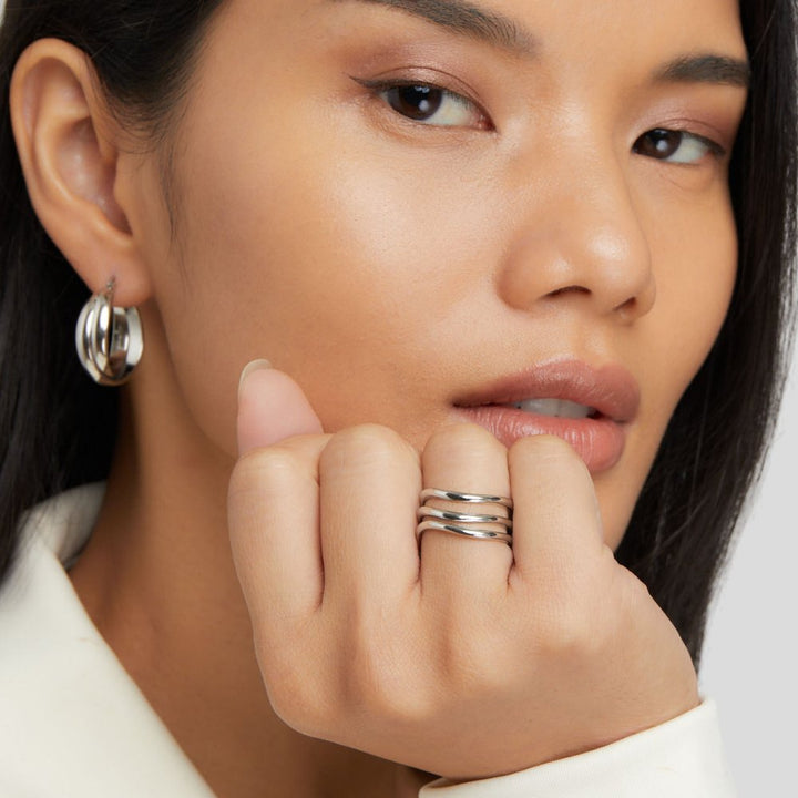 Kiya Silver Layered Ring