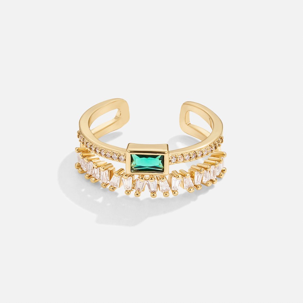 Superposed Crystal Ring