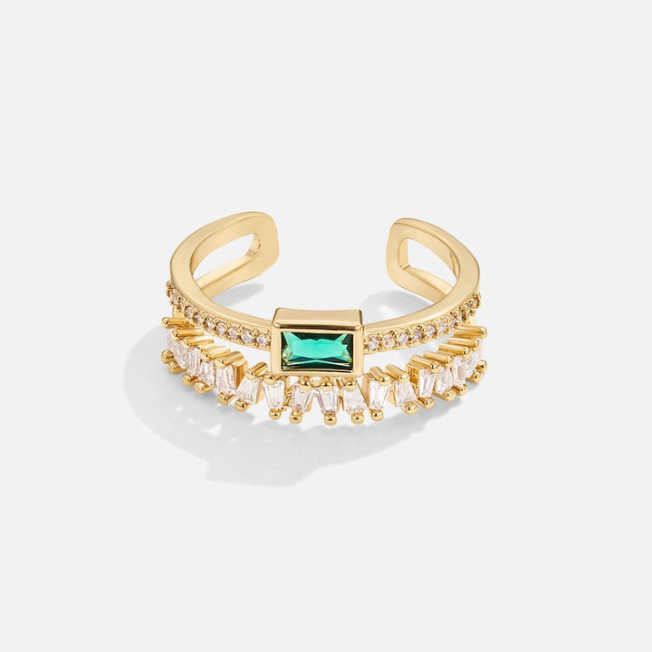 Superposed Crystal Ring